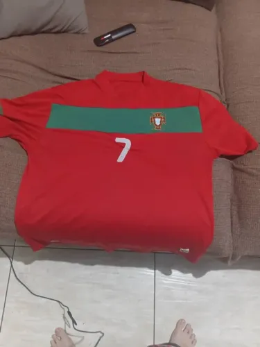Camisa Portugal Copa 2010 Cristiano Ronaldo #7 - Modelo Retrô