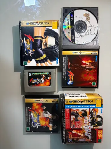 The King of Fighters Best Collection (?95 + ?96 + ?97) - Sega Saturn - Completo e Original