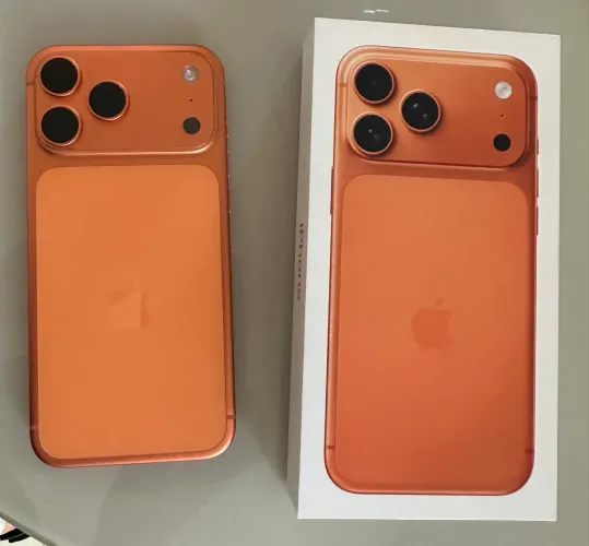 iPhone 17 pro Max 256 laranja - na caixa 3 meses de uso
