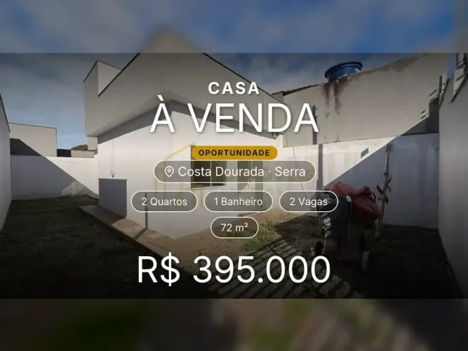 Casa Prática em Costa Dourada, Com Sala e Cozinha Integradas!