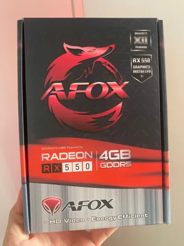Placa de vídeo rx550 4gb nova