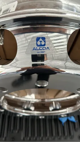 RODA DE ALUMÍNIO ALCOA 22.5 10 FUROS BORDA LARGA