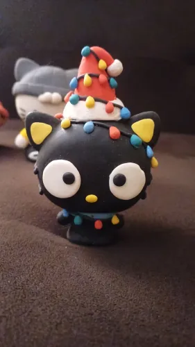 Chococat feito de biscuit, personagem da sanrio, desapego