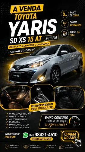 Toyota Yaris XS Sedan 1.5 Flex 16V 4P Aut. 2019