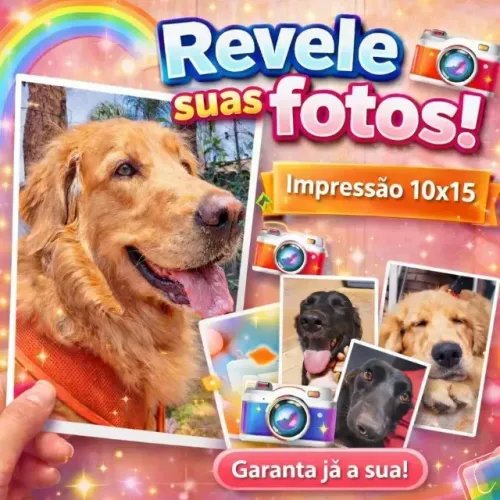 REVELAÇÃO DE FOTOS 10X15 54 UNIDADES