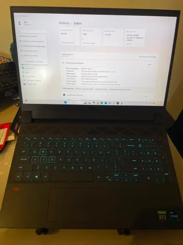 Notebook gamer Dell G15 i7 11 geração 32 de ram 1 terá NVME de vídeo 6 gb RTX
