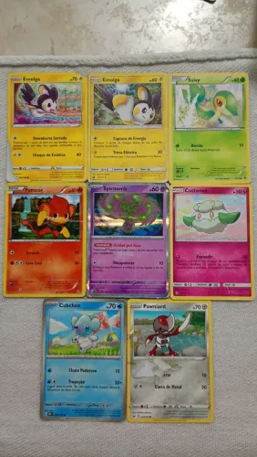 Lote de cartas Pokémon da 5a geração