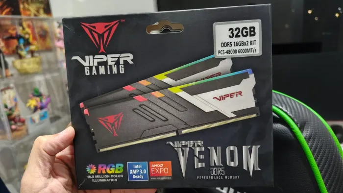 Memória DDR5 Patriot Viper venom 6000MHZ 32GB 2x16GB