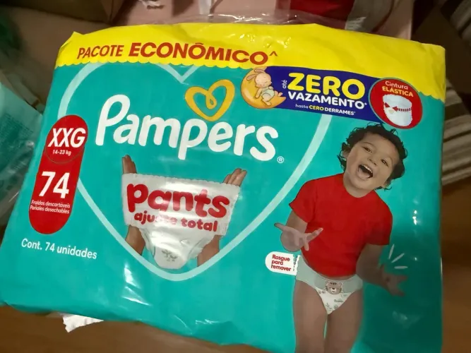 Fralda Pampers Pants Ajuste Total XXG 74 Unidades - Lacrada