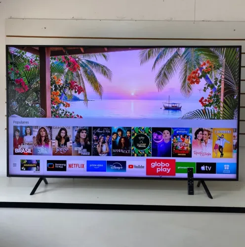 SAMSUNG 65 SMART WIFI COMPLETA 4K UHD TYZEN COM 3 MIL CANAIS FECHADOS DE GRAÇA BLUETOOTH
