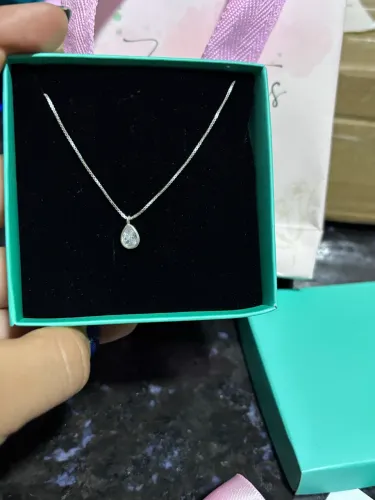 Colar ponto de luz prata 925 legítima