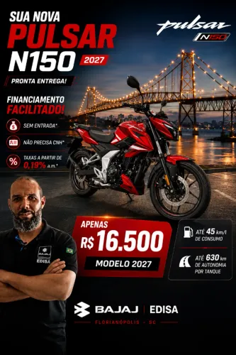 BAJAJ PULSAR N150 0KM 2027- MOVE BAJAJ - Taxa de 0,99% a.m. !!