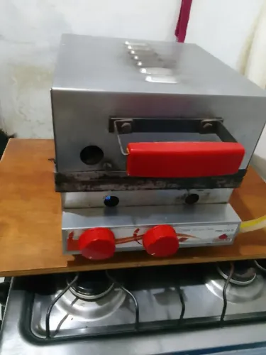 Maquina de crepe suíço pro gás
