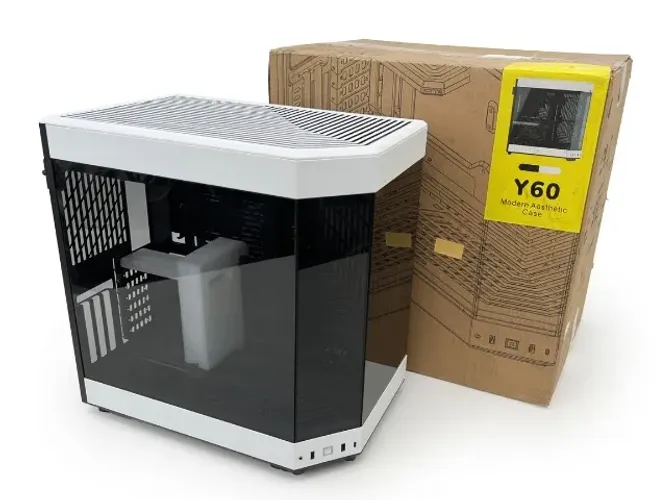 Hyte Y60 White + Caixa Original | Excelente Estado | Sem Fans