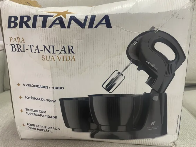 Batedeira Britânia Pérola 550 Turbo Tigela para 4,3L