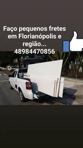 Faço pequenos fretes em Florianópolis e região e socorro de motos 