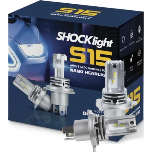 Lâmpada Farol LED S15 Nano - 40W H4 - SLL-150004