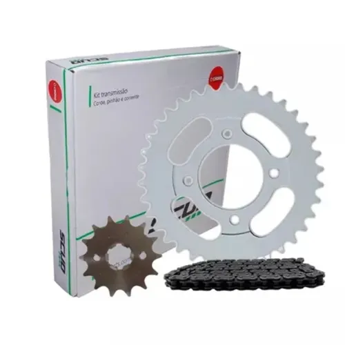 Kit Transmissão Relação Ybr 125 03/08 Scud (Entrega Grátis)