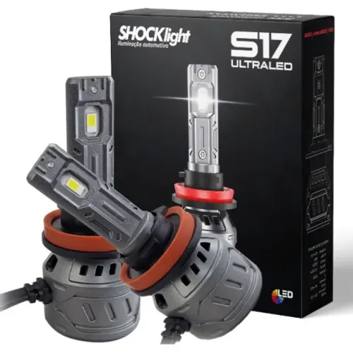 Lâmpada Farol LED S17 Nano - 55W H11 / H8 / H16 - SLL-170011