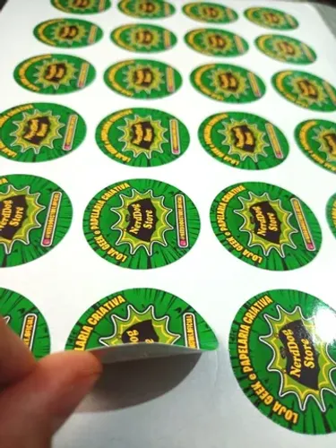 24 Adesivos Personalizados (Atacado) - Identificação da Sua Marca