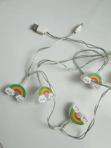 Cabo lightining com luzinhas de Led
