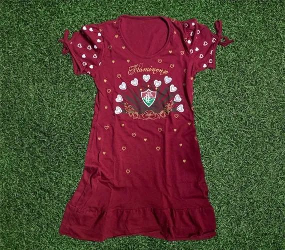 Vestido Fluminense Infantil Oficial Braziline - R$ 69,00 Cada