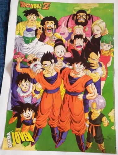 ( Leia ) Pôster Da Revista Ultra Jovem Nº 8 Dragon Ball Z