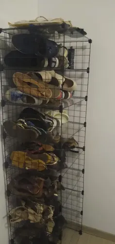 Prateleira de Metal e vidro para Organização