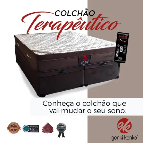 Colchão alta tecnologia com massagem King size