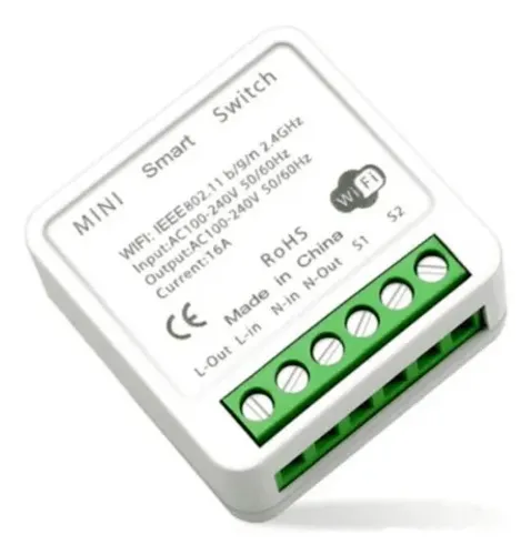 Mini Interruptor Wifi Inteligente Automação 16a Alexa Tuya