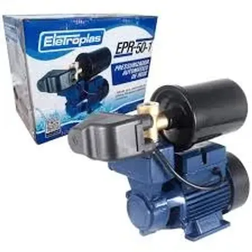 Pressurizador de Rede Eletroplas EPR-50-1 Hidráulico 1/2 cv Residencial Bivolt