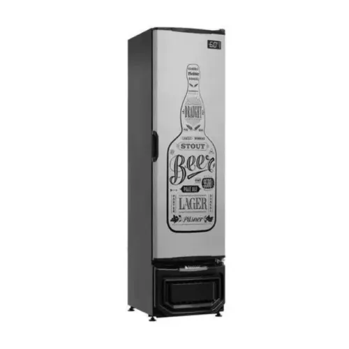 Cervejeira Industrial 230 Litros Porta Cega Tipo Inox GCB-23E GW/TI Gelopar
