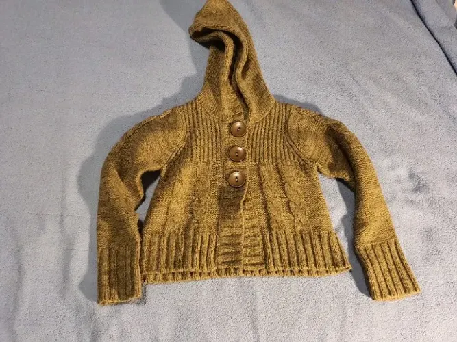 Casaco de lâ para menina de 5-6 anos