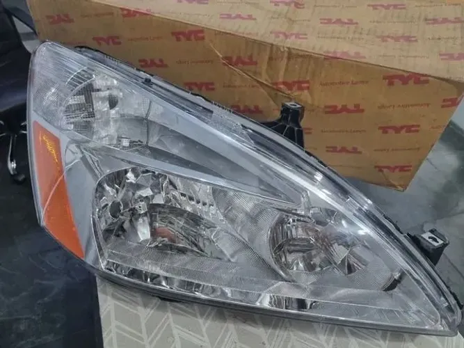 Farol principal Honda accord 2003 a 2007 cromado com regulagem elétrico 