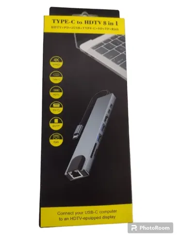 HUB TIPO USB-C TIPO SPLITTER PARA HDMI THUNDERBOLT 4K DOCKING STATION ADAPTADOR