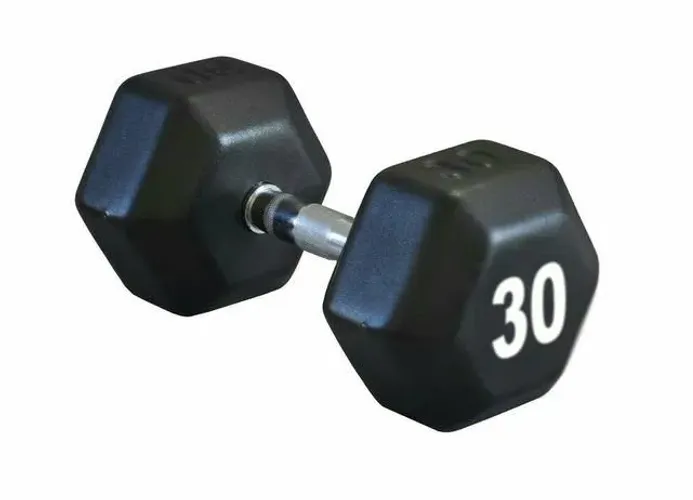 Dumbell Hexagonal Texturizado Par de 10 kg a 32 kg + Suporte