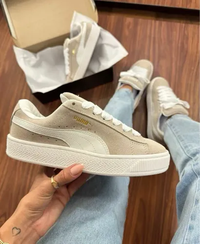 Tênis Puma Suede Feminino Bege