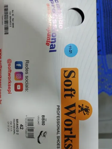 SAPATO ENFERMAGEM SOFT WORK N.42 BRANCO