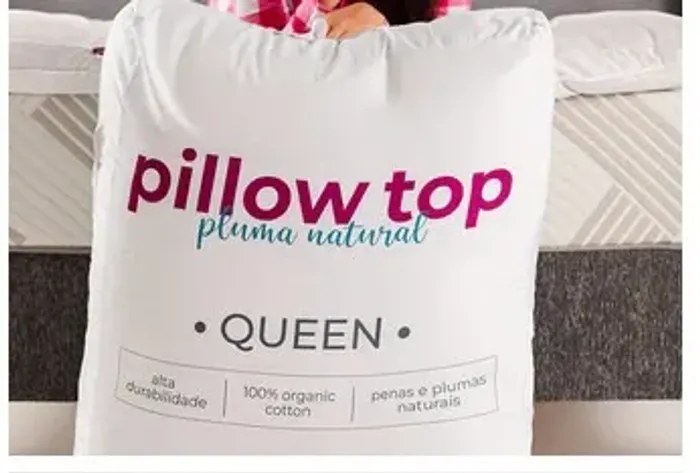 Pillow Top IWS Pluma Natural - Tamanho Super King