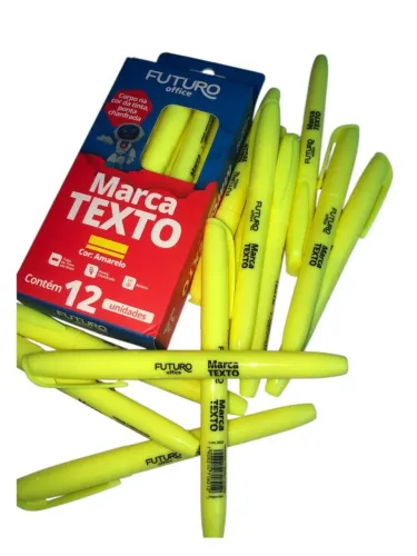 CANETA MARCA TEXTO C/12 UNIDADES