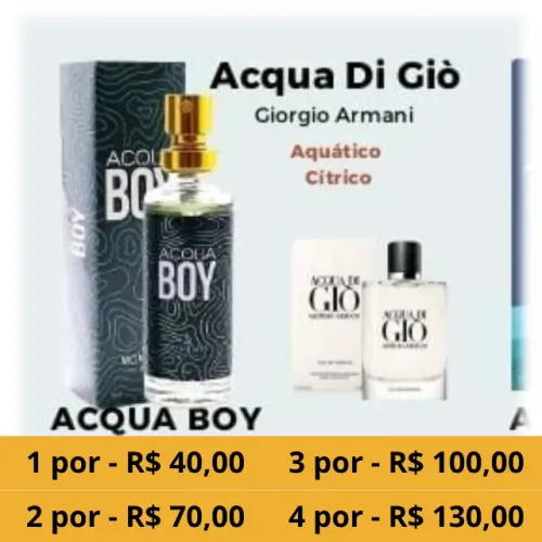 Perfume Masculino Moment's Paris Acqua Boy - 15 ml