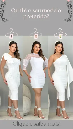 Vestidos brancos para ocasiões especiais