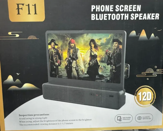 Amplificador de tela com auto -falantes Bluetooth 