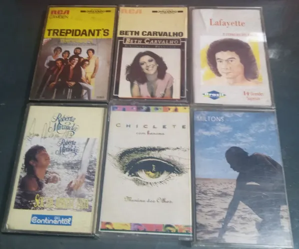 Lote Com 6 Fitas K7 Cassete Originais 