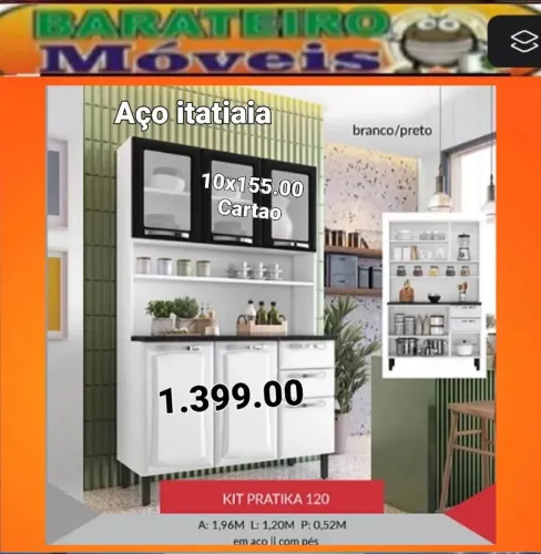 Kit cozinha aço com pes 