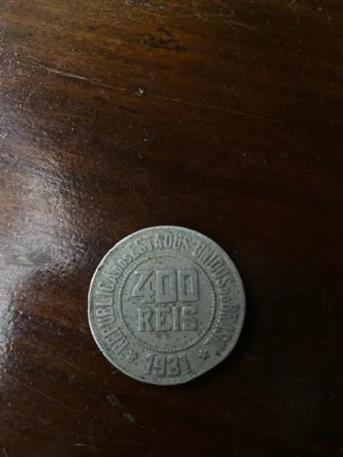 Moeda 400 réis República dos Estados Unidos do Brasil - 1931