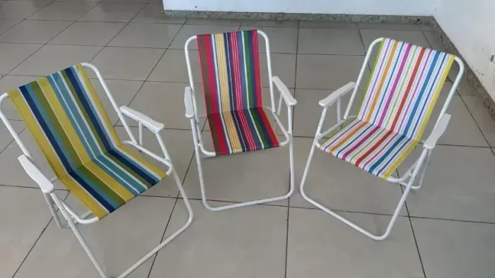 Cadeira dobrável de praia - Muito top no menor preço