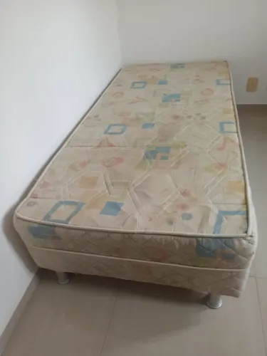 Cama Box Solteiro com Colchão