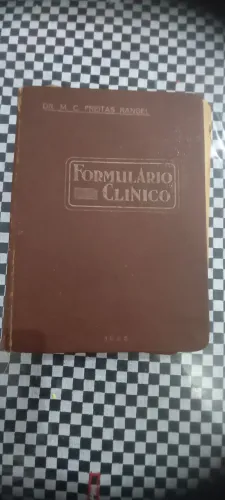 Livro raro FORMULÁRIO CLÍNICO de 1935 também traz estâncias climáticas e de águas minerais