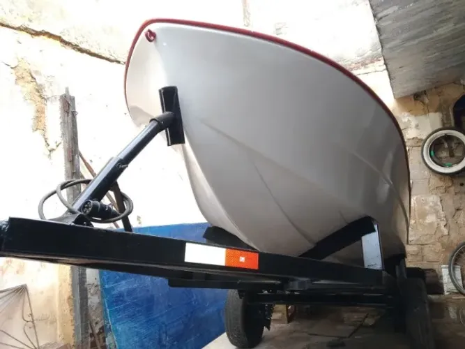 Barco Lancha Carretinha Motor 